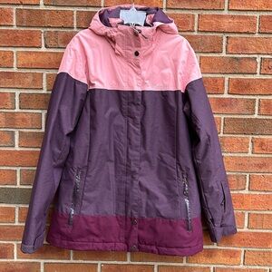 Columbia Alpine Action OmniHeat Purple Colorblock Waterproof Snow Ski Jacket L